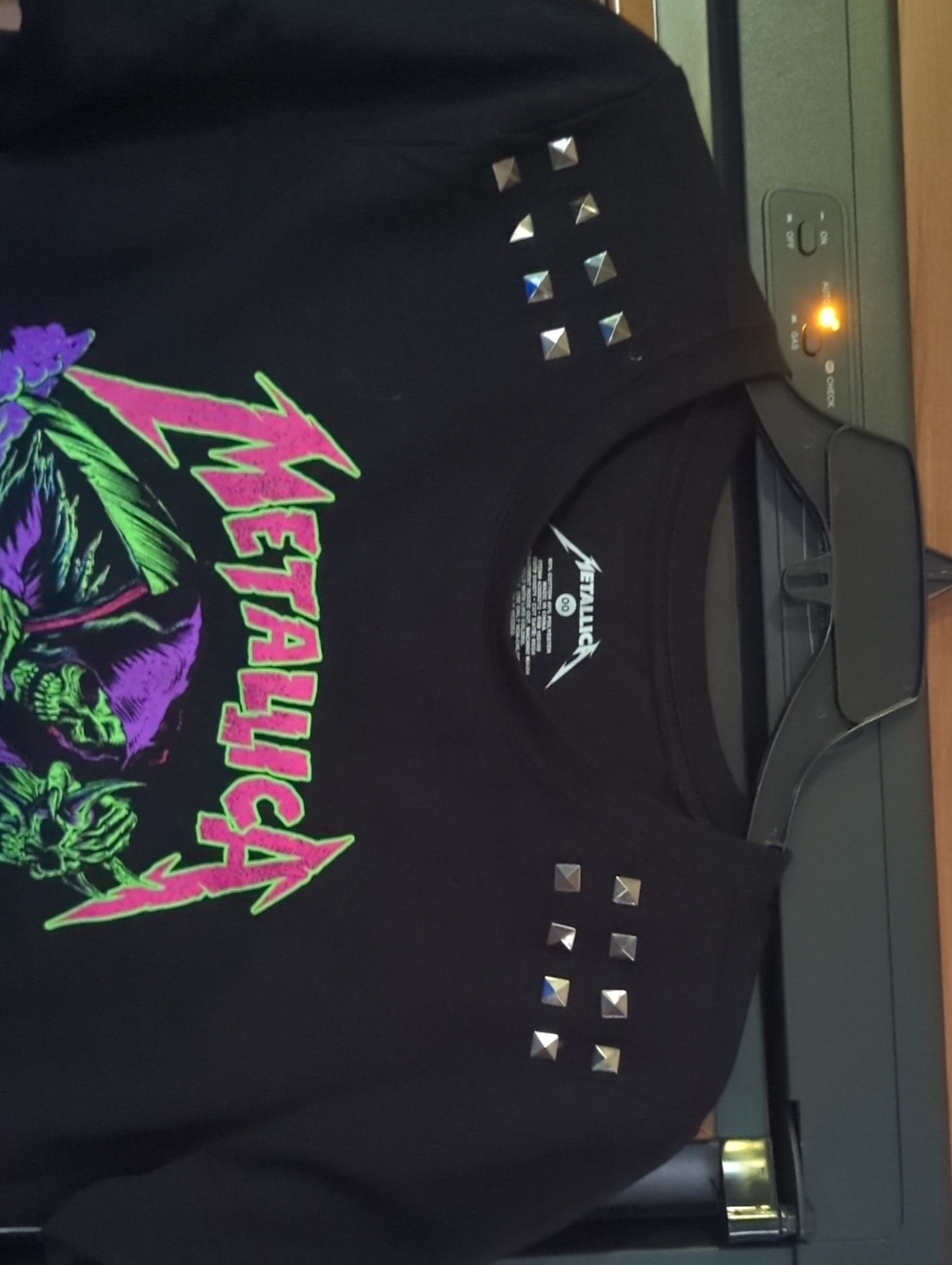 Torrid Metallica Graphic Tee with Neon Skull Car - Picture 4 of 4